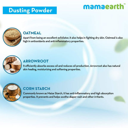Mamaearth Dusting Baby Powder For Calms & Relaxes Skin, Prevents Diaper Rash