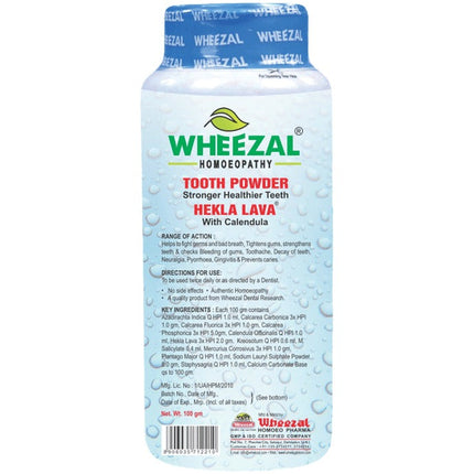 Wheezal Hekla Lava Tooth Powder