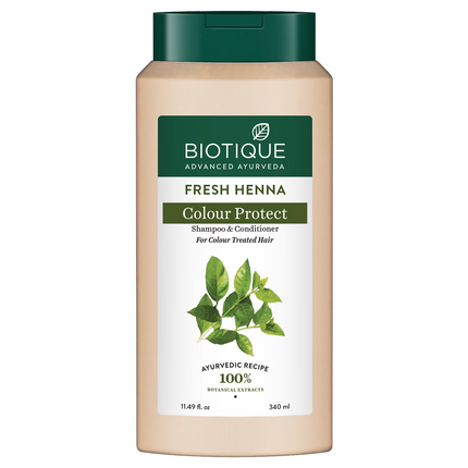 Biotique Bio Henna Leaf Fresh Texture Shampoo and Conditioner