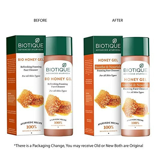 Biotique Advanced Organics Honey Gel Refreshing Foaming Face Cleanser