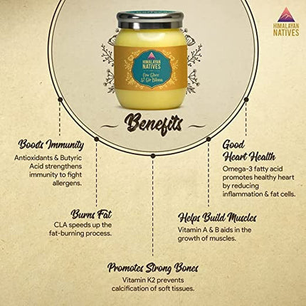 Himalayan Natives A2 Gir Cow Bilona Ghee | Desi Gir Cow Ghee | Premium and Organic Desi Ghee