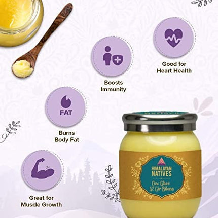 Himalayan Natives A2 Gir Cow Bilona Ghee | Desi Gir Cow Ghee | Premium and Organic Desi Ghee