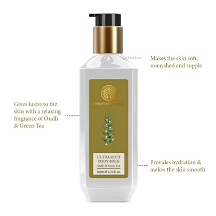 Forest Essentials Ultra-Rich Body Milk Oudh & Green Tea