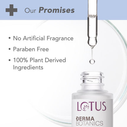 Lotus DermaBotanics Peptide + Papaya Extract Deep Hydra Serum,pH5.5,Normal To Combination Skin
