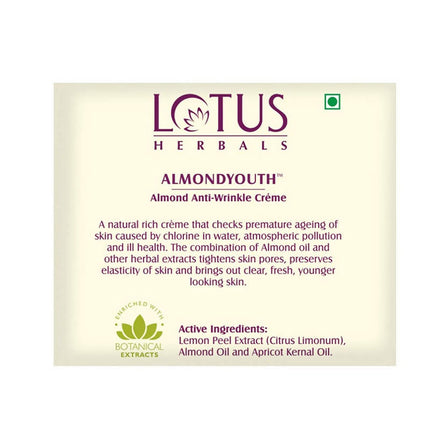 Lotus Herbals Almondyouth Almond Anti-Wrinkle Cream