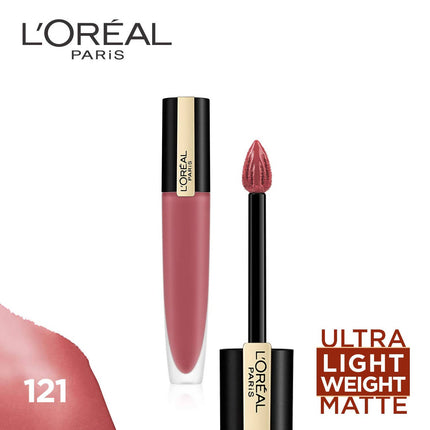 L'Oreal Paris Rouge Signature Matte Liquid Lipstick - 121 I Choose