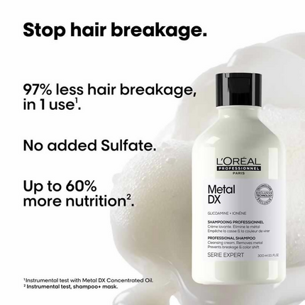 L’Oreal Professionnel Metal DX Anti-Metal Sulfate-Free, Cleansing Cream Shampoo