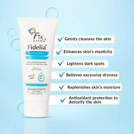 Fixderma Fidelia Gentle Skin Cleanser For Dry & Sensitive Skin