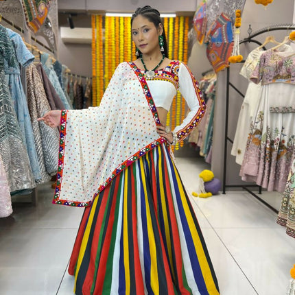 Aastha Fashion Multi Lining Maslin Heavy Digital Print Semi Stitched Wedding Wear Lehenga Choli