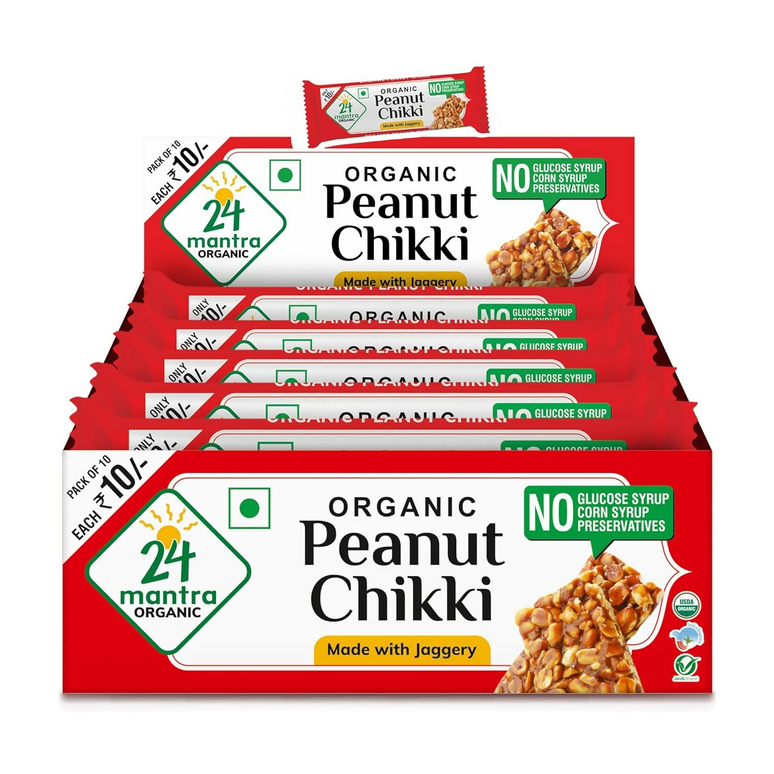 24 Mantra Organic Peanut Chikki
