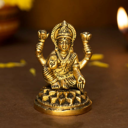 Ekhasa 100% Pure Brass Lakshmi Devi Idol