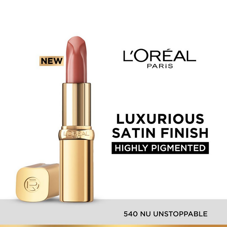 L'Oreal Paris Color Riche Satin Lipstick - 540 Nu Unstoppable