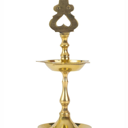 Spillbox Gold Toned Small Kuthu Vilakku Lakshmi Diya Pooja Essentials