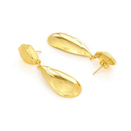 Golden Drop Earrings - Ruby Raang