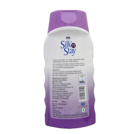 SBL Silk N Stay Talcum Powder