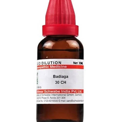 Dr. Willmar Schwabe India Badiaga Dilution