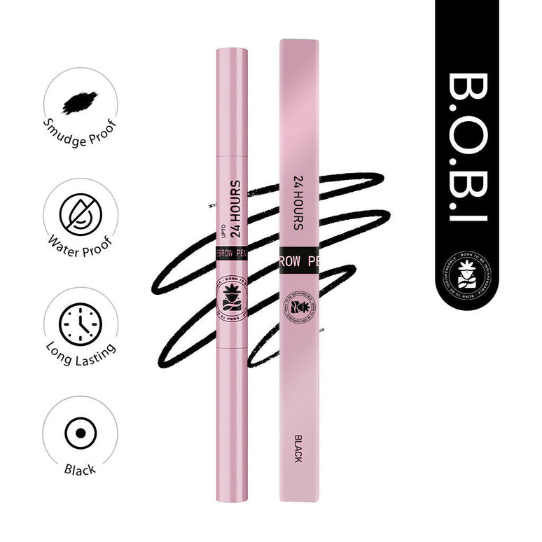 BOBI Eyebrow Pencil Black Waterproof Smudgeproof Finish