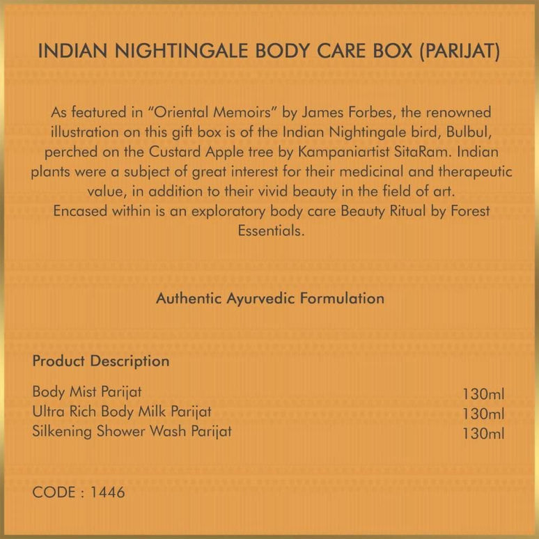 Forest Essentials Indian Nightingale Body Care (Parijat) Selection