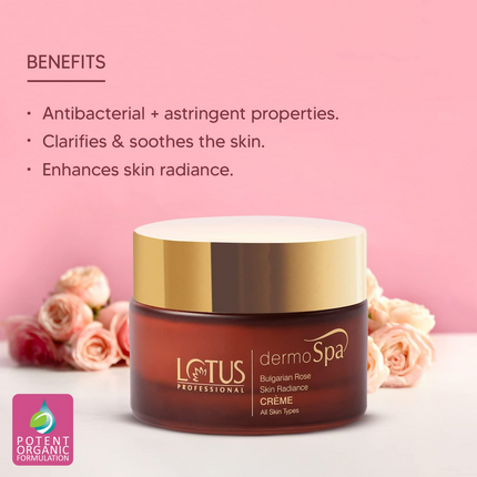 Lotus Professional Dermo Spa Bulgarian Rose Skin Radiance Cream with SPF20