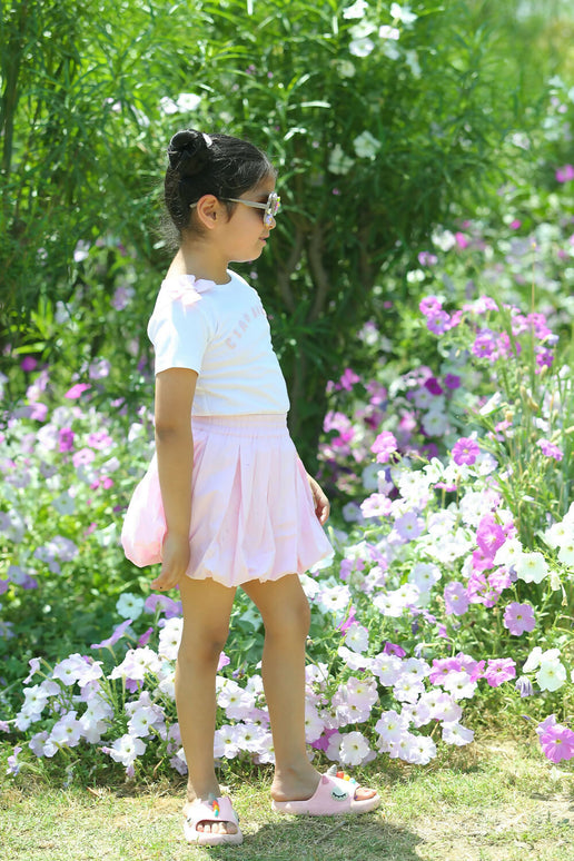 LH Luxury Fashion Lavanya Girls Tee & Skirt Set – Stylish & Comfortable