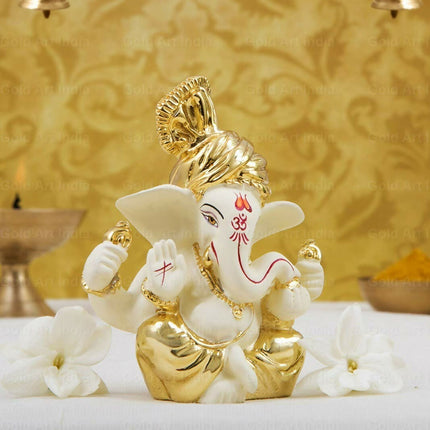 Gold Art India Ceramic Ganesh Idol