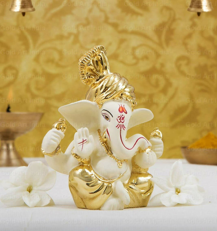Gold Art India Ceramic Ganesh Idol