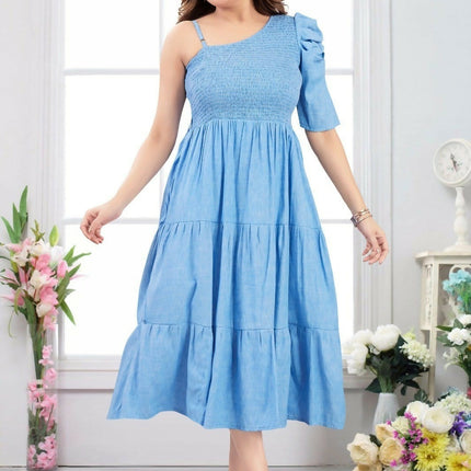 Joban Fashion Heavy Muslin Sky Blue Color Tunic