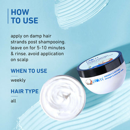 Plum Coconut Milk & Peptides Hair Mask For Soft, Shiny Hair