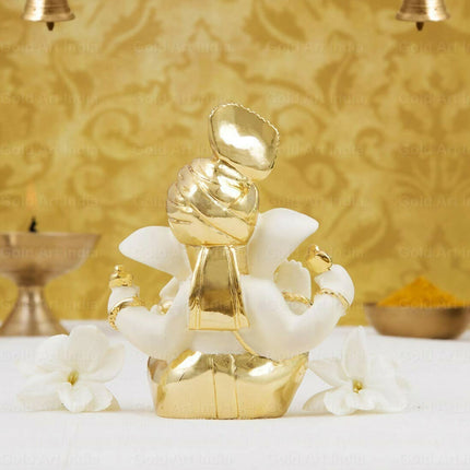 Gold Art India Ceramic Ganesh Idol