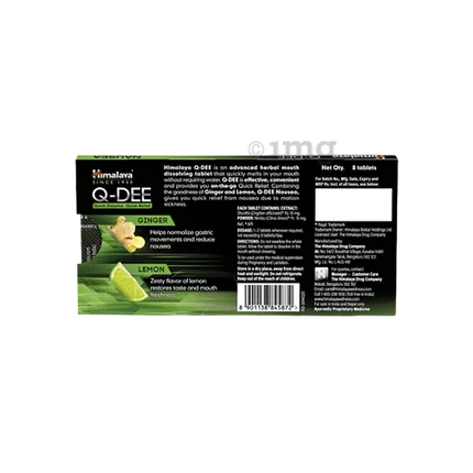 Himalaya Herbals Q-DEE Nausea Tablets