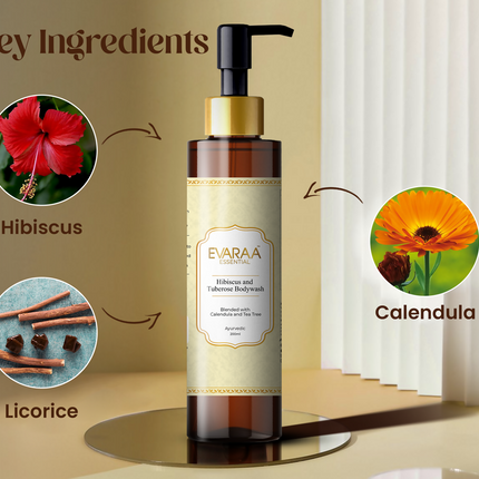 Evaraa Essential Hibiscus And Tuberose Body Wash