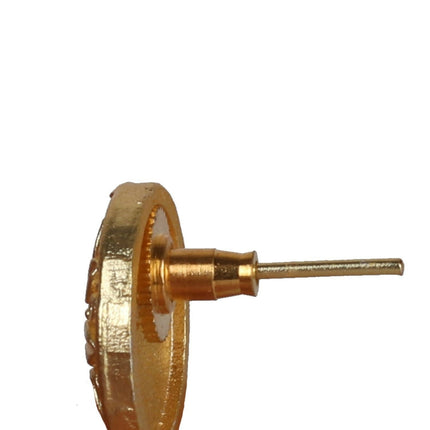 Joban Fashion Women Matte Gold Brass Jhumka