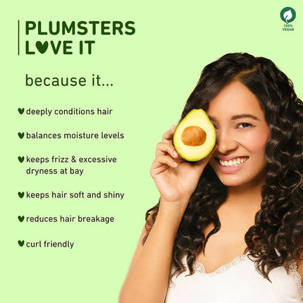 Plum Avocado Hair Mask For Dry and Frizzy Hair