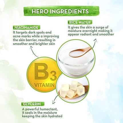 Mamaearth Rice Night Cream With Rice Water & Niacinamide