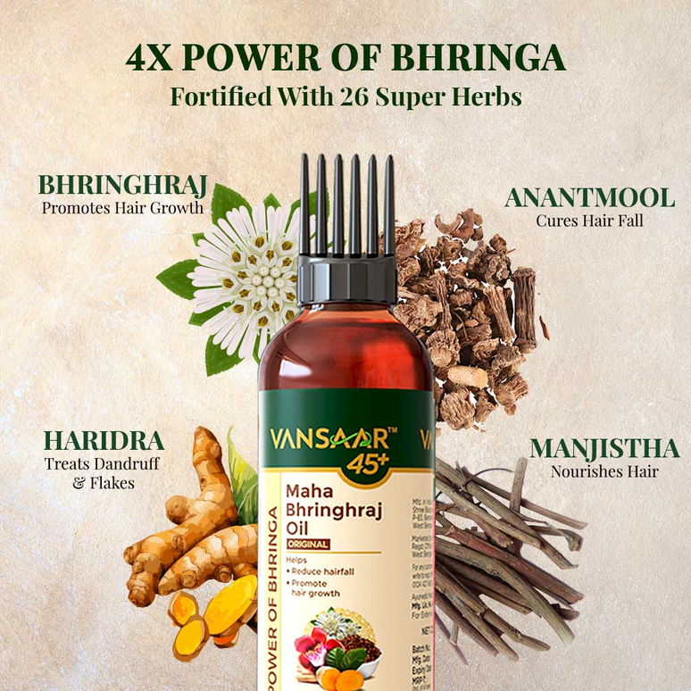 Vansaar Maha Bhringraj Tel for Hair Growth