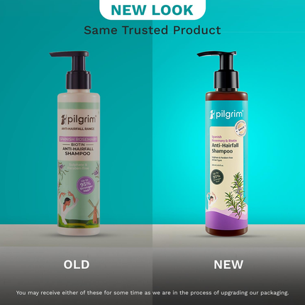 Pilgrim Spanish Rosemary & Biotin Anti Hairfall Shampoo For Reducing Hair Loss & Breakage