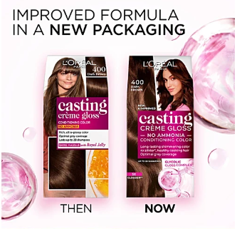 L'Oreal Paris Casting Creme Gloss Conditioning Hair Color - 400 Dark Brown