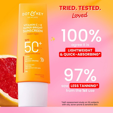 Dot & Key Vitamin C + E Super Bright Sunscreen Spf 50