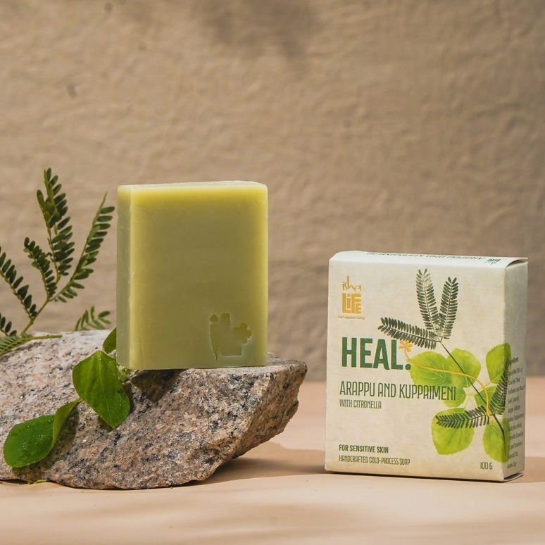 Isha Life Heal. Arappu And Kuppaimeni With Citronella Handcrafted Soap