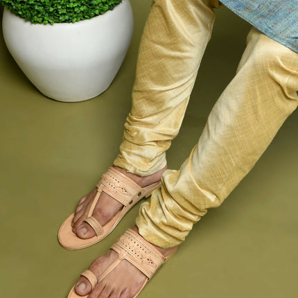 Stepsoft Natural Leather Kolhapuri Chappals For Men – Party & Ethnic Wear