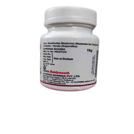 Baidyanath Kapardak Bhasma 10 gm