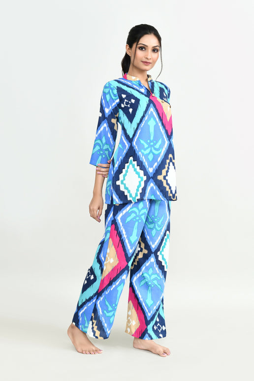 Joban Fashion Beautiful Blue Cotton Cod Set