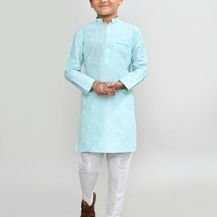 Joban Fashion Cotton Pink Kurta With Straight Fit Pant