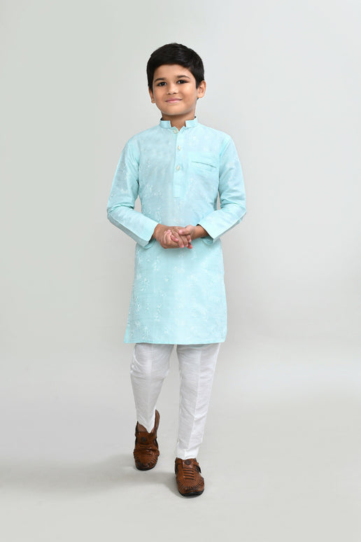 Joban Fashion Cotton Pink Kurta With Straight Fit Pant