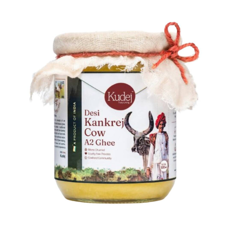Kudej Desi Kankrej Cow A2 Ghee | Premium and Organic Desi Ghee | Cultured Pure Ghee