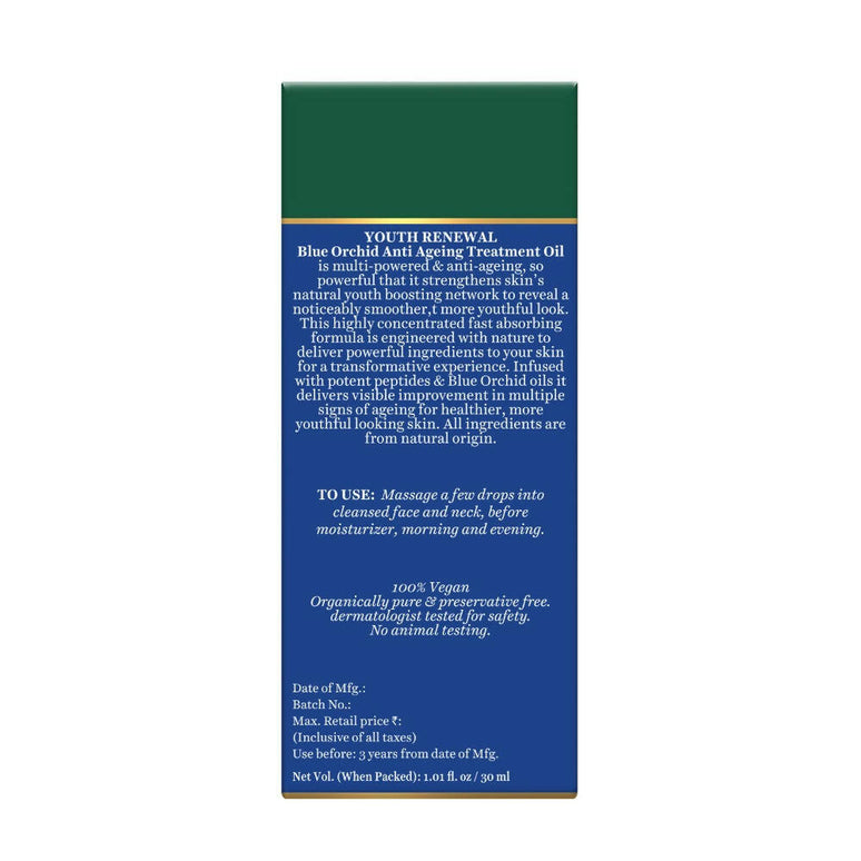 Biotique Advanced Organics Youth Renewal Blue Orchid Anti Ageing Treatment Oil