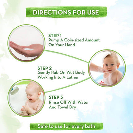 Mamaearth Milky Soft Baby Body Wash For Tear-Free Formula & Gently Cleanses Skin
