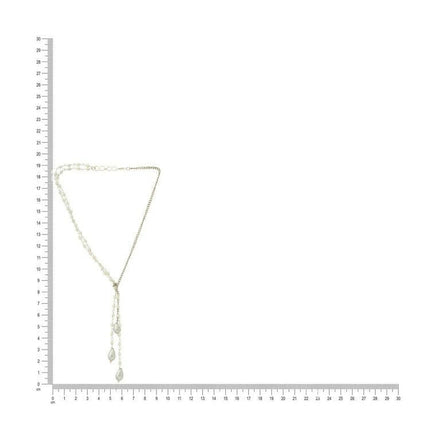 Beaded one sided motif necklace - Ruby Raang