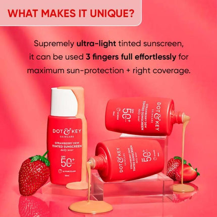 Dot & Key Strawberry Dew Tinted Sunscreen - 03 Sand