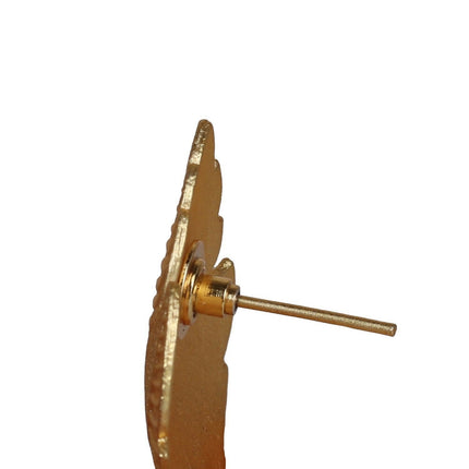 Joban Fashion Women Matte Gold Brass Jhumka